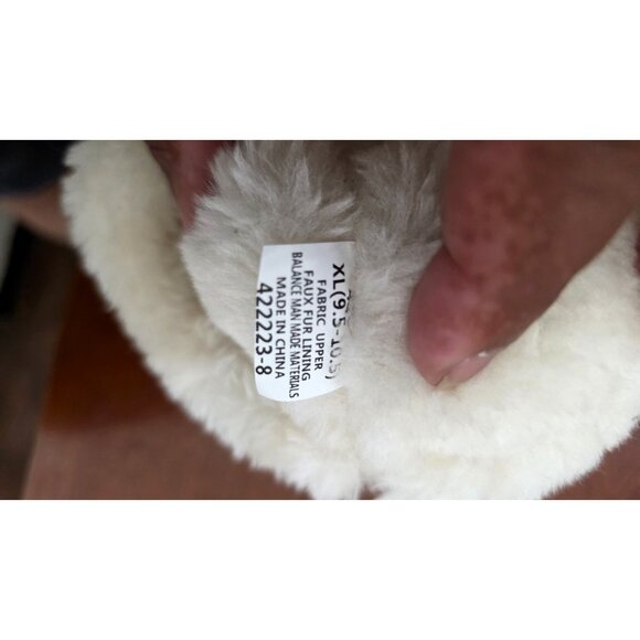 Minnetonka Betty Slipper Colorful Knit Boot Slippers Faux Fur Lining Size XL - Picture 10 of 10